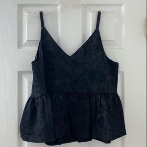Black Express peplum top. NWT